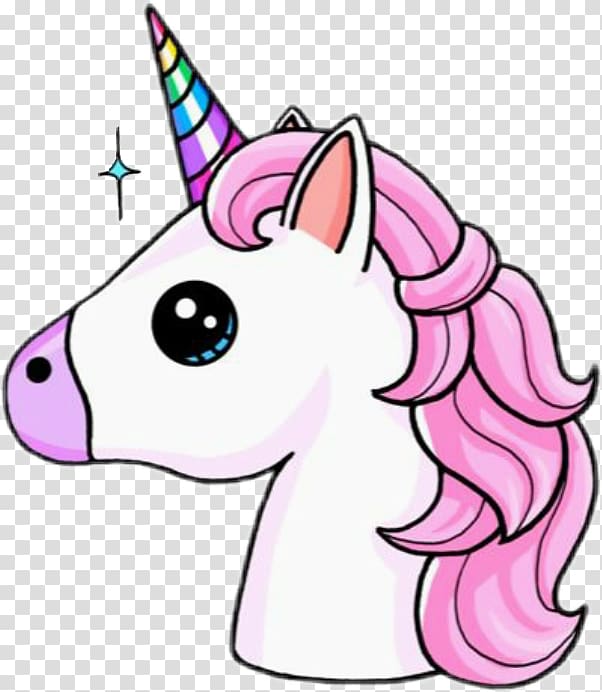illustration de licorne rose et blanche, dessin de licorne Kavaii Cuteness, tête de licorne png illustration de licorne rose et blanche, dessin de licorne Kavaii Cuteness, tête de licorne png