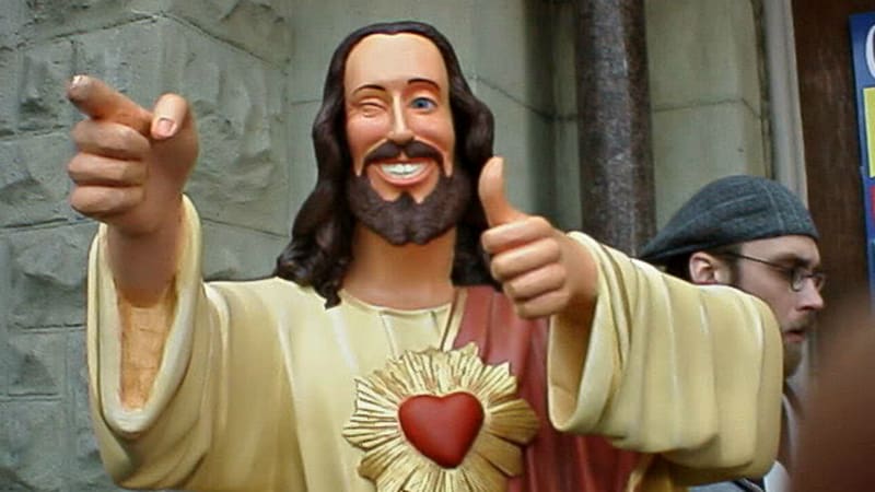 statue à côté de l'homme, Jésus-Christ Rédempteur Dogma Buddy Christ Statue, Jésus-Christ png statue à côté de l'homme, Jésus-Christ Rédempteur Dogma Buddy Christ Statue, Jésus-Christ png