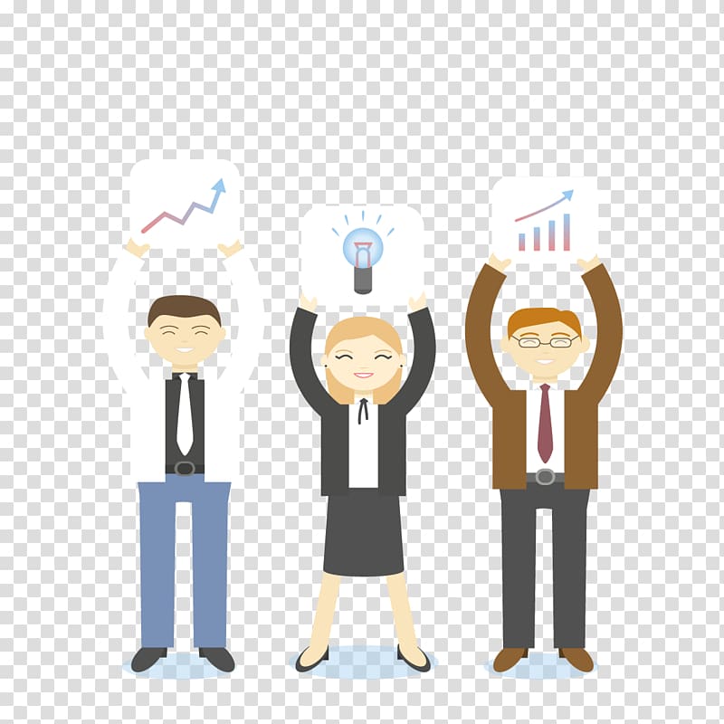trois personnes détenant des illustrations, travail d'équipe, efficacité du travail png trois personnes détenant des illustrations, travail d'équipe, efficacité du travail png